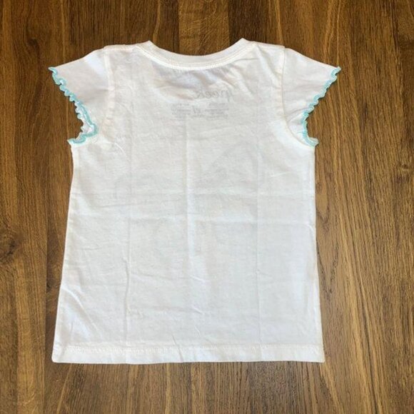 PEEK Girls Butterfly T-Shirt Top 18-24 XL Months Flutter Sleeves Tee NWT NEW - Picture 2 of 4